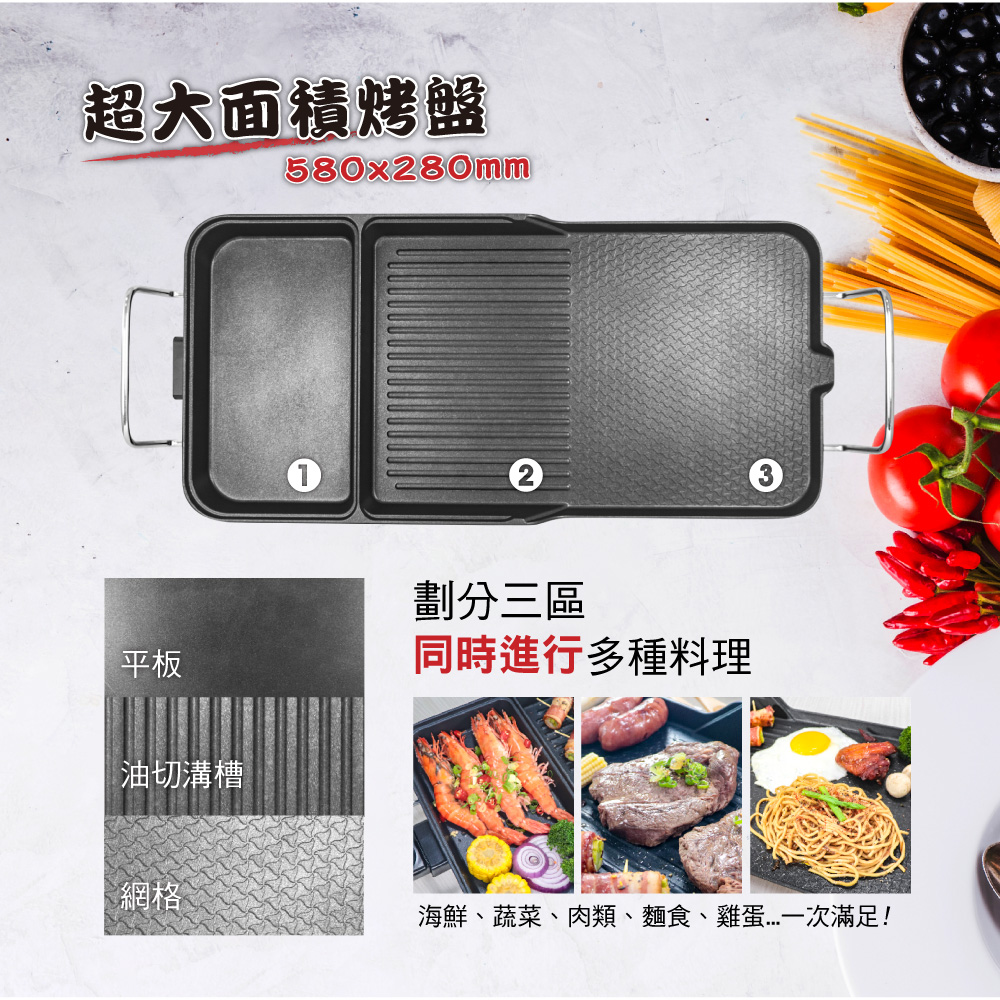 KINYO 多功能電烤盤BP-30