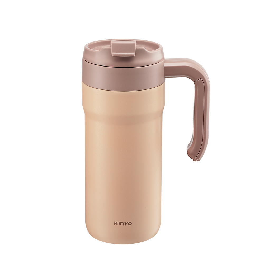 304不鏽鋼把手隨行保溫杯650ml