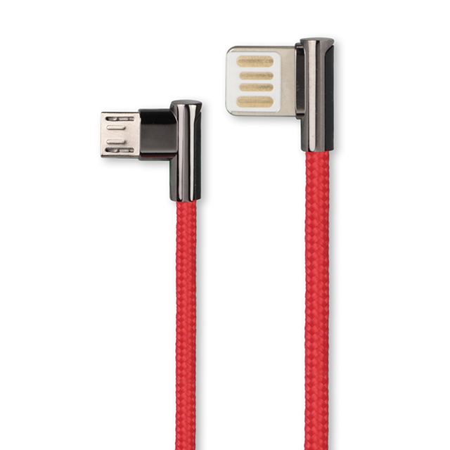 雙面插彎頭鋅合金數據線(Micro USB)