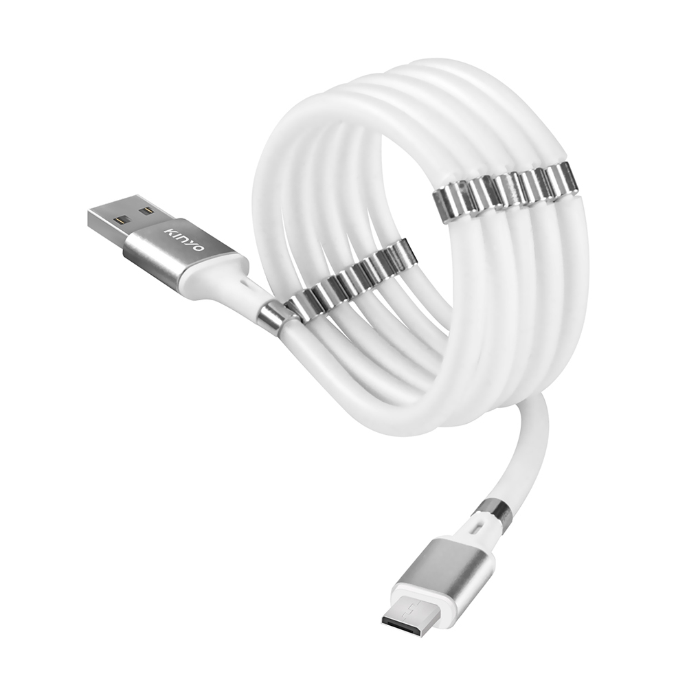 Micro USB磁吸收納充電傳輸線