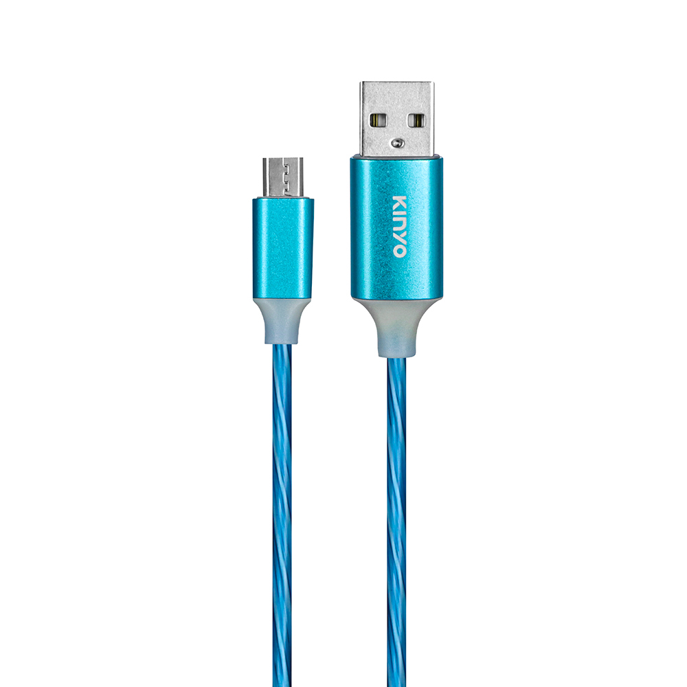Micro USB 炫彩流光充電線