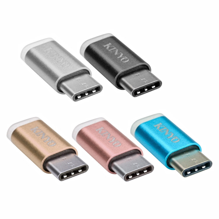 鋁合金 Micro USB轉 Type-C轉接頭