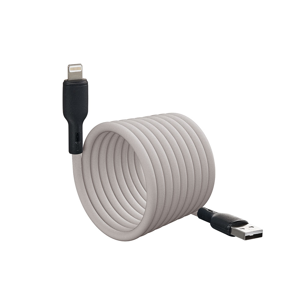 USB-A TO 8 PIN磁吸秒收充電傳輸線2M